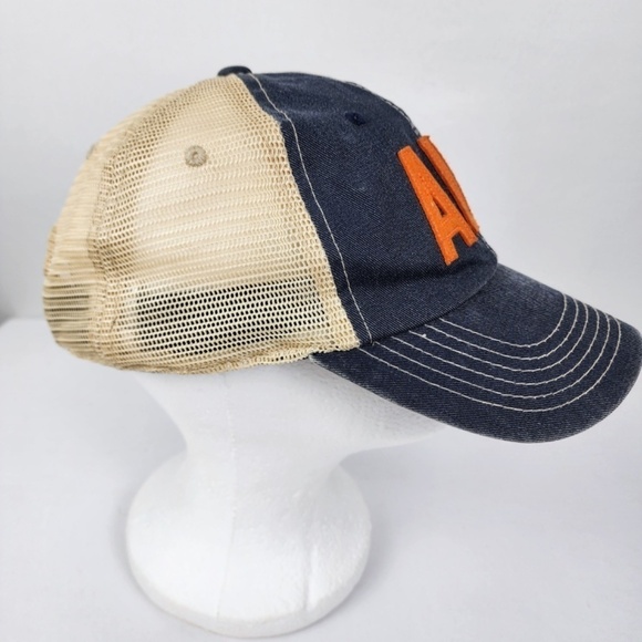 Top Of The World Auburn Tigers SnapBack Trucker Hat Cap- Blue Denim NWOT - Picture 3 of 8